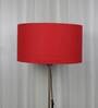 Prato Red Cotton Fabric Solid Lampshade