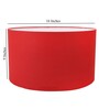 Sanna Red Cotton Fabric Solid Lampshade
