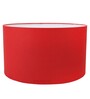 Sanna Red Cotton Fabric Solid Lampshade