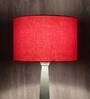 Paola Red Cotton Fabric Solid Lampshade