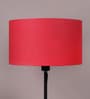 Fegan Red Cotton Fabric Solid Lampshade