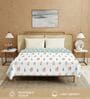Red Cotton Floral 150 GSM Single Bed AC Room Blanket