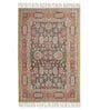 Red Cotton 4 ft X 6 ft Hand Woven Dhurrie