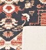 Red Cotton Floral 5.7 x 4 Feet Dhurries