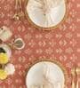 Dahlia (60x60) Pink & White Cotton Table Cloth