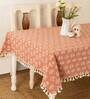 Dahlia (60x60) Pink & White Cotton Table Cloth
