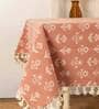 Dahlia (60x60) Pink & White Cotton Table Cloth