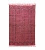 Red Cotton Geometric 2 x 3 Hand Woven Dhurrie