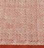 Red Cotton Abstract 3x2 Hand Woven Dhurrie