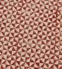 Red Cotton Abstract 3x2 Hand Woven Dhurrie
