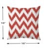 Red Cotton Geometric 16x16 inches Cushion Covers (Pack of 5)