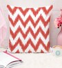Red Cotton Geometric 16x16 inches Cushion Covers (Pack of 5)