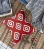 Red Cotton Geometric 16x16 inches Cushion Covers (Pack of 5)