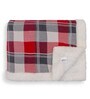 Red Geometric Cotton 200 GSM Double Bed Blanket