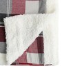 Red Geometric Cotton 200 GSM Double Bed Blanket