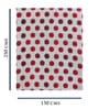 Red Cotton Geometric 80x60 Inches Sofa Throw