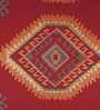 Geometric Pattern Cotton Red Cushion Cover 12 x 18 inches