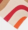 Red Cotton Geometrical 5.7 x 4 Feet Dhurries