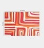 Red Cotton Geometrical 5.7 x 4 Feet Dhurries