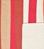 Red Cotton Geometrical 5.7 x 4 Feet Dhurries