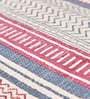 Red Cotton Hand Woven 5 X 7 Feet Dhurrie