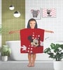 Red Cotton Kids 220 GSM Bath Towel