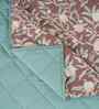 Red Cotton Polyester Fruit Print 115 GSM Double Bed Quilt