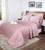 Red Cotton Polyester Solid 100 GSM Double Bed Quilt
