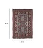 Red Cotton Reversible Machine Woven 3 x 2 Feet Dhurrie