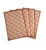 Traditional (17x11) Maroon & Cream Cotton (Set of 4) Placemat