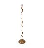 CPL Red Cotton Shade Club Floor Lamp With Metal Base
