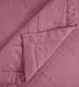 Red Cotton Solid 110 GSM Single Bed Quilt