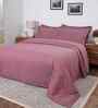 Red Cotton Solid 110 GSM Single Bed Quilt
