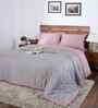 Red Cotton Solid 120 GSM Double Bed Quilt