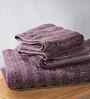 Red Cotton Solid 550 GSM Bath & Hand Towel Set (3Pc)