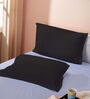 Red Cotton Solid 210TC Plain Set of 2 Pillow Covers