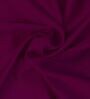 Purple Cotton Solid 210TC Plain Single Bedsheet with 1 Pillow Cover