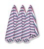Red Cotton Striped 220 GSM Bath Towels 3 Pc