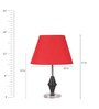 Red Cotton Table Lamp