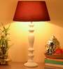 Red Cotton Table Lamp