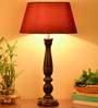 Red Cotton Table Lamp