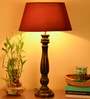 Red Cotton Table Lamp