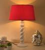 Red Cotton Table Lamp