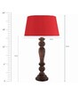 Red Cotton Table Lamp