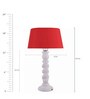 Red Cotton Table Lamp