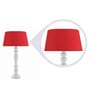 Red Cotton Table Lamp