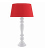 Red Cotton Table Lamp