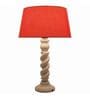 Red Cotton Table Lamp