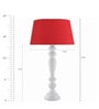 Red Cotton Table Lamp