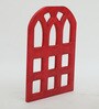 Red Distress Color Handpainted Engineered Wood Jharokha Frame